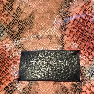 Tahari Pink and Brown Snakeskin Bag